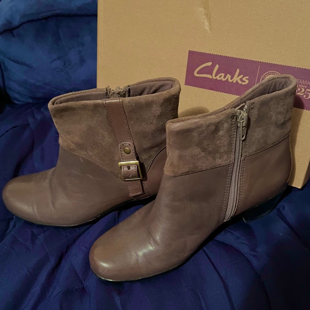 Clarks brand booties